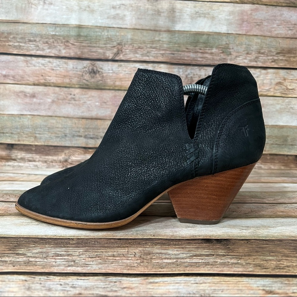 Frye Black Reina Anke Boots